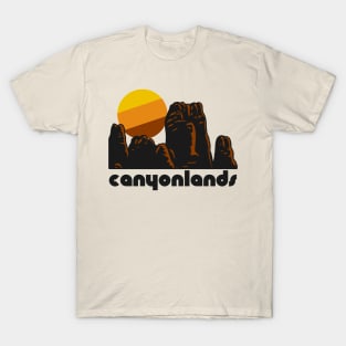 Retro Canyonlands ))(( Tourist Souvenir National Park Design T-Shirt